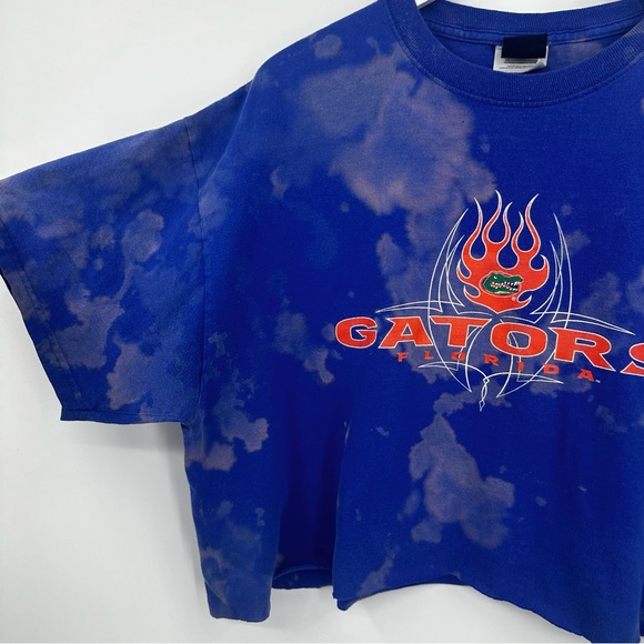 Florida Gators Custom Bleach Splatter Crop Top Size XL - Picture 4 of 7